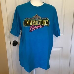 Universal Studios Florida Teal Graphic Short Sleeve Tee